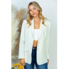 Being The Boss Long Sleeve Solid Woven Blazer (Multiple Color Options)