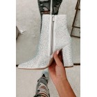 Perfectly Glam Rhinestone Booties (Silver)