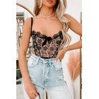 Desperate Hearts Contrast Lace Bodysuit (Black)