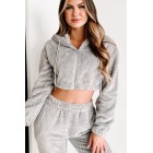 Carried Away With Comfort Two Piece Jogger Set (Grey)