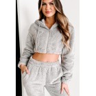 Carried Away With Comfort Two Piece Jogger Set (Grey)