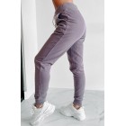 Comfortably Cool Zip-Front Crop Hoodie & Jogger Set (Dusty Purple)