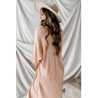 Getting Ahead Dolman Sleeve Open Front Cardigan (Apricot)