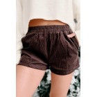 Acceptable Compromise Corduroy Shorts (Dark Chocolate)