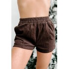 Acceptable Compromise Corduroy Shorts (Dark Chocolate)