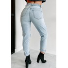 Bonita High Rise Distressed Boyfriend Jeans (Light)