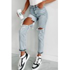 Bonita High Rise Distressed Boyfriend Jeans (Light)