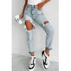 Bonita High Rise Distressed Boyfriend Jeans (Light)