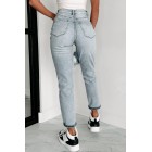 Bonita High Rise Distressed Boyfriend Jeans (Light)