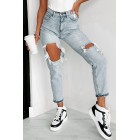 Bonita High Rise Distressed Boyfriend Jeans (Light)