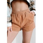 Acceptable Compromise Corduroy Shorts (Brown Sugar)