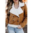 Western Sunsets Faux Shearling Jacket (Camel)