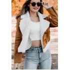 Western Sunsets Faux Shearling Jacket (Camel)