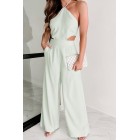 Cater To You Halter Neck Jumpsuit (Mint)