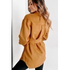 City Stroll Button Front Coat (Copper)