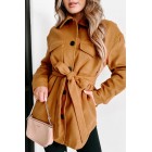 City Stroll Button Front Coat (Copper)