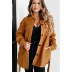 City Stroll Button Front Coat (Copper)