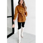 City Stroll Button Front Coat (Copper)