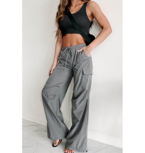 Feeling Connected Cargo Pants (Grey)