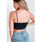 Bodhi Crochet Lace Crop Top (Black)