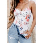 Fascinated By You Padded Floral Bodysuit (White)