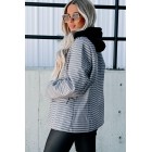 Ahead Of Your Dreams Hooded Blazer (Gray Multi)