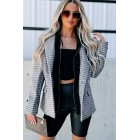 Ahead Of Your Dreams Hooded Blazer (Gray Multi)