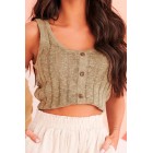 Song Of The South Knitted Tank Top (Olive)