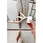 Beyond Belief Strappy Heeled Sandals (Smooth White)