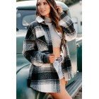 Zephyr Plaid Oversized Shacket (Black)