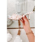 Pretty In Prague Knotted Floral Heels (White Multi)