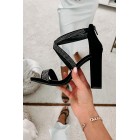 Future Star Rhinestone Heels (Black)