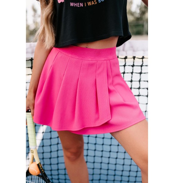 Club Members Only Pleated Active Skirt (Pink)