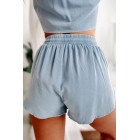 Clear Your Thoughts Two-Piece Short Set (Blue)