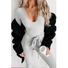 Don't Worry About Me Ribbed Jumpsuit (Grey)