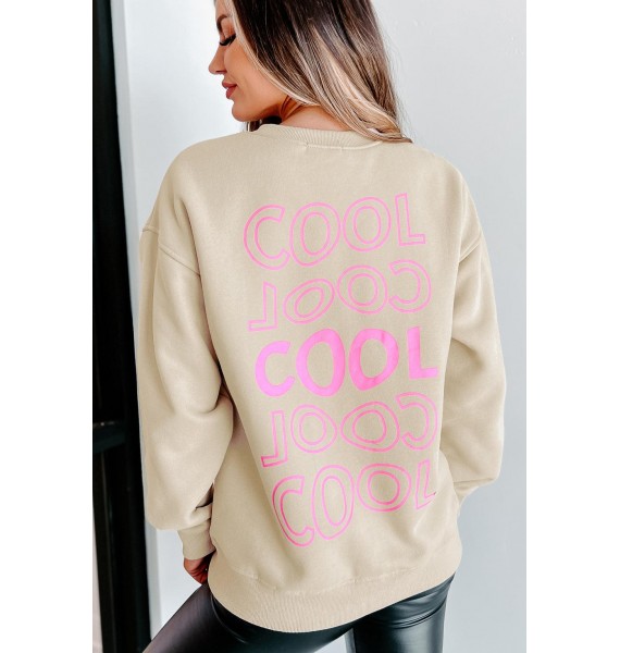 Being Cool Graphic Sweatshirt (Tan)