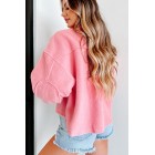 Encapsulating Joy Brushed Fleece Shacket (Pink)