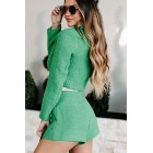 A Little Sassy Tweed Blazer (Green)