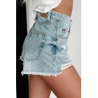 Adventure's Waiting Distressed High Rise Shorts (Light)