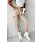 Just Kickin' It Buttery Soft Cargo Joggers (Khaki)