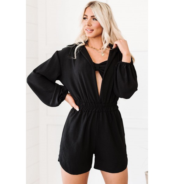 Perfect As Always Two-Piece Romper Set (Black)