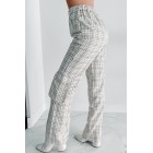 Blast From the Past Plaid Cargo Pants (Taupe)