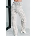 Blast From the Past Plaid Cargo Pants (Taupe)