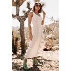 After Brunch Sweater Knit Maxi Dress (Ivory)