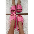 Always Chill PVC Platform Slide Sandals (Hot Pink)