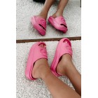 Always Chill PVC Platform Slide Sandals (Hot Pink)