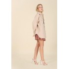 Look the Part Light Beige Shacket With Pockets (Light Beige)