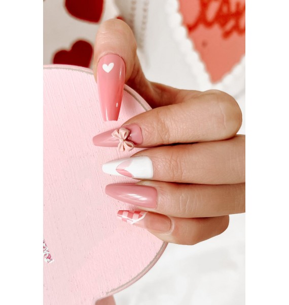 Martinis & Manicures One Minute False Nail Kit (Pink)