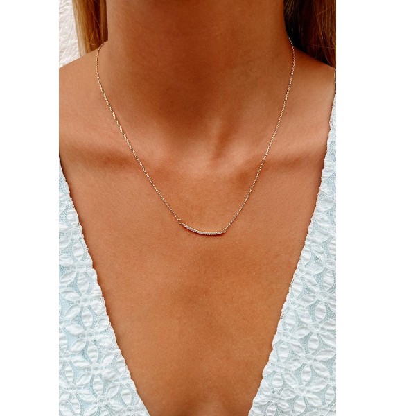 Deep Devotion Dainty Necklace (Gold)