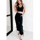 Laid Back Ways Two Piece Jogger Set (Black)